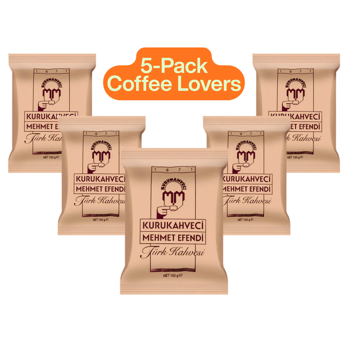 Kurukahveci Mehmet Efendi Turkish Coffee 100gr – Authentic Rich Aroma & Bold Flavor – Traditional Ground Roast - Exporgin | Türkiye Comes to You