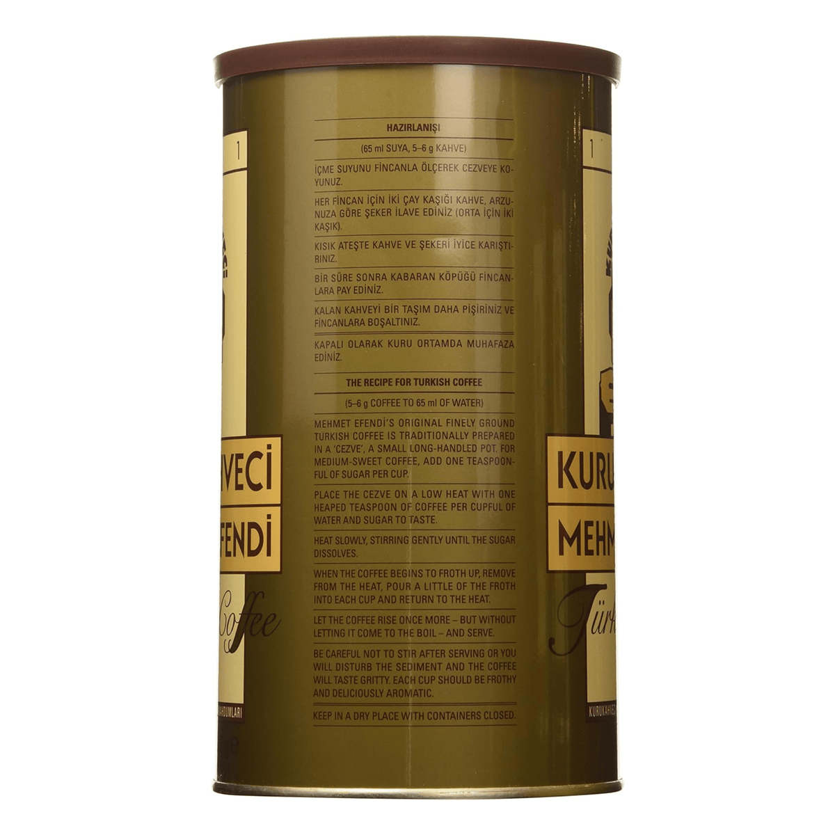 Kurukahveci Mehmet Efendi Turkish Coffee 500 gr – Ated Coffee – Rich Aroma and Bold Flavoruthentic Ground Roas - Exporgin - Global Shopping Site