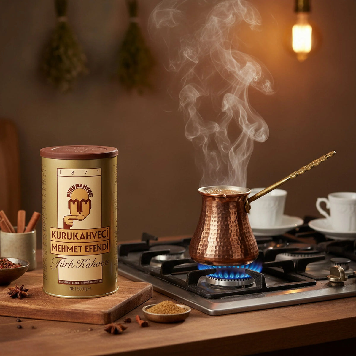 Kurukahveci Mehmet Efendi Turkish Coffee 500g (17.64 oz) – Ated Coffee – Rich Aroma and Bold Flavoruthentic Ground Roas - Exporgin | Türkiye Comes to You