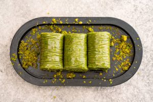 Pistachio Baklava Making